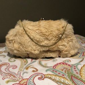 Vintage Genuine Kangaroo Fur clutch purse circa 1972
